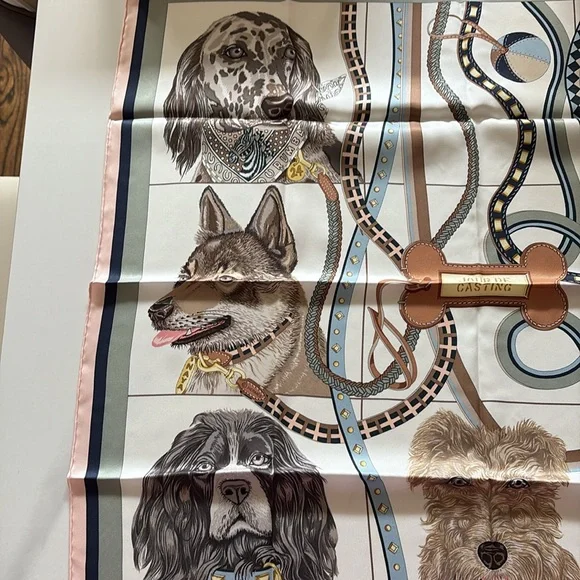 Brand new Hermes jour de casting silk scarf 70 - Picture 3 of 5